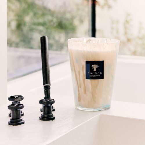 Pearls Saphire Candle Max 08